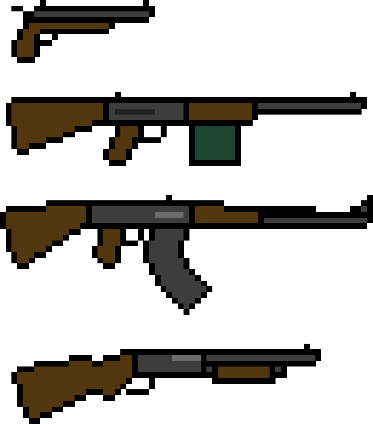 Gun Sprites #1 - Grid Paint